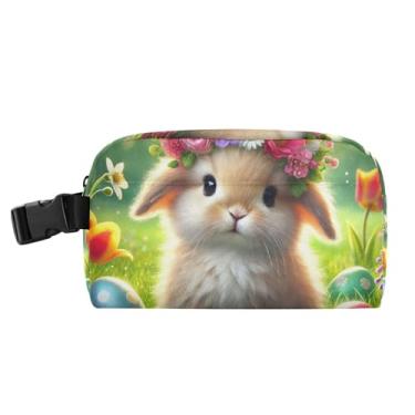 Imagem de TSENQUE Lancheira personalizada de coelhinho pastel para mulheres, meninas, lancheira masculina e infantil, lancheira para trabalho, reutilizável, floral, alimentos, bolsa térmica para escola