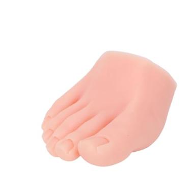 Imagem de Yinhing Modelo de pé de Unha Falsa Multifuncional, Reutilizável, Portátil, Silicone Macio, Treinamento, Meio pé para Prática de Unhas, Entusiastas, Iniciantes, Escolas de Beleza, (Certa)