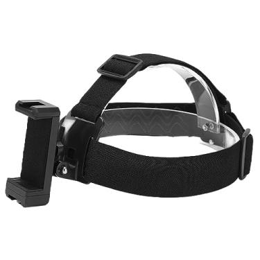 Imagem de GLOGLOW Outros Acessórios para Câmeras Esportivas Câmera de Ação e Telefone Celular, Preto, Ajustável, Flip de 120 Graus, Material ABS, Suporte de Alça de Cabeça de Ajuste Confortável para Nan