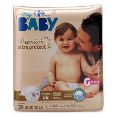 Imagem de Fralda Descartável Tamanho G My Baby com 26 Unidades Carrefour