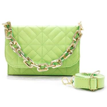 Imagem de Bolsa Feminina Pequena Loscia Luxo Balada Tamanho:Ùnico;Cor:Verde;Gênero:Mulher