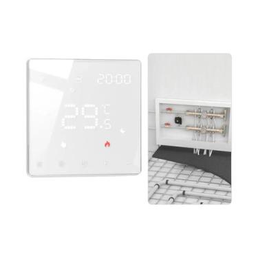 Imagem de Termostato Inteligente WiFi MOES Tuya ZigBee Controlador De Temperatur