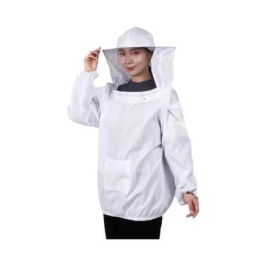 Imagem de Conjunto De Roupa De Apicultura Dobrável Com Jaqueta E Véu, Roupa Prot