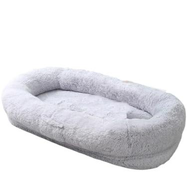 Imagem de Cama de cachorro para animais de estimação com cama acolchoada para cães, almofada para animais de estimação de pelúcia universal para quatro estações, removível e lavável, cama de gato multicolorida