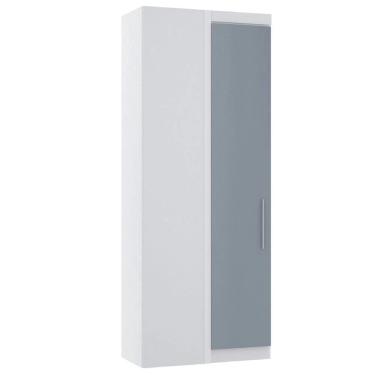 Imagem de Guarda Roupa De Canto Reto Modulado 90cm 1 Porta Alpes Luciane Móveis
