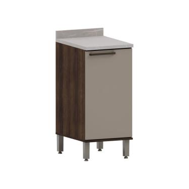 Imagem de Balcão De Cozinha Com Tampo 40cm 1 Porta Luna Luciane Móveis