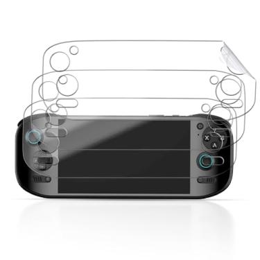 Imagem de YAJOJO Pacote com 3 protetores de tela para AYN Odin 2 Portal, console de jogos portátil, flexível e macio, cobertura total, película fina de TPU, compatível com capas, alta definição, antiarranhões