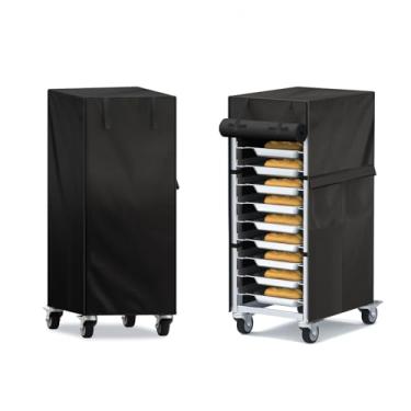 Imagem de GNarbor Capa Speed Rack de 10 camadas 58 cm × 71 cm × 81 cm – Capa Oxford 420D à prova d'água/à prova de poeira com porta de enrolar, 1 bolso lateral - protetor de panel/assadeira comercial de panela