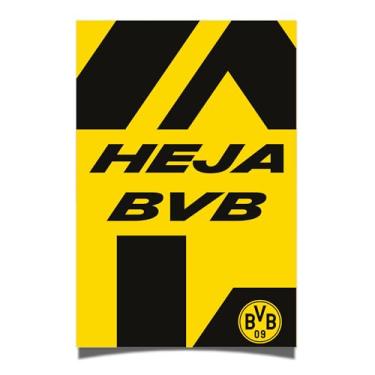 Imagem de Desert Cactus Pôster Borussia Dortmund FC BVB Alemão Alemanha Die Schwarzgelben Futebol 28 x 43 cm Decoração de escritório Decoração Oficial Fan Gear (28 x 43 cm, Versão F)