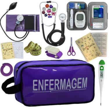 Imagem de Kit Enfermagem Completo Top + Medidor Glicose  - PREMIUM, P.A. MED, IN