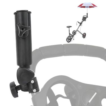 Imagem de Suporte de guarda-chuva QIYAT para carrinho de golfe, conjunto universal ajustável para montagem de guarda-chuva para acessórios de carrinho de golfe