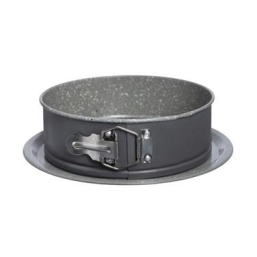 Imagem de Forma Redondo com Fundo Removível Premium Baker 24 cm - Tognana, CINZA