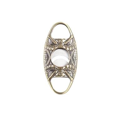 Imagem de JDIME Elegante tesoura de charuto inoxidável afiada ferramenta manual para fumar presente de lembrança de reunião de casamento (ouro)