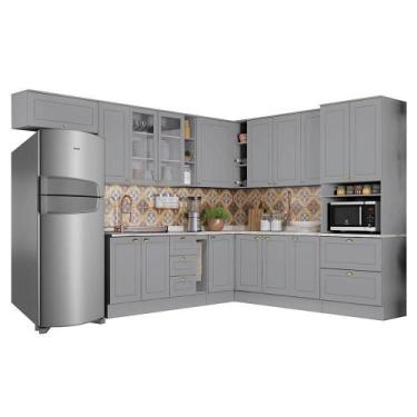 Imagem de Cozinha Completa de Canto Americana 12 Peças com Torre Quente - Móveis