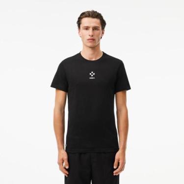 Imagem de Camiseta Lacoste Ultra Dry Lacoste Tennis x Daniil Medvedev, L, Preto