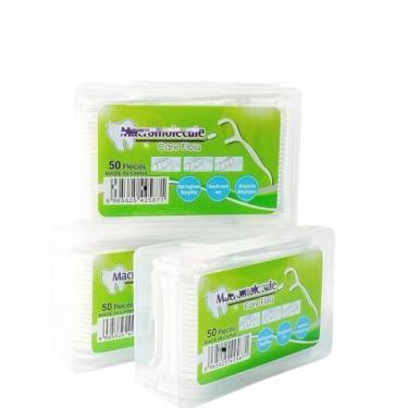 Imagem de Kit 5 Caixas Fio Dental Arqueado Ultrafino - 250 Unidades Totais, Limpeza Interdental Eficaz, Suprimento Familiar Duradouro para Higiene Bucal Diária (3 caixas(150 unidades))