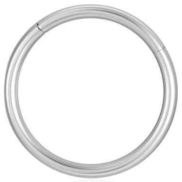 Imagem de FLORA PIERCING ARGOLA TITÂNIO PVD SEGMENTO ARTICULADO (PRATA, 0.6X6mm)