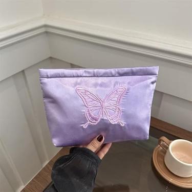 Imagem de Bolsa tiracolo feminina vintage bordada, bolsa de mão retrô de couro macio de grande capacidade para uso diário e em viagens, Roxa, Bolsas de mão