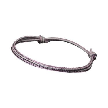 Imagem de Pulseira Étnica Ajustável Para Homens, Amuleto Boêmio, Cordão Fino De 