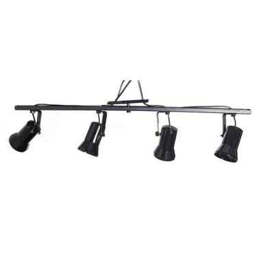 Imagem de Trilho Spot Direcionável Luminária Teto Preto/ Branco - SYKA LIGTH, 2 