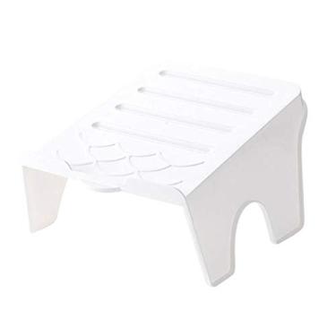 Imagem de HHHJQFAAT Organizador de armário duplo para sala de estar organizador de armário beliche dormitório prateleira organizador de sapatos rack de armazenamento caixa de sapatos (cor: A) (A)