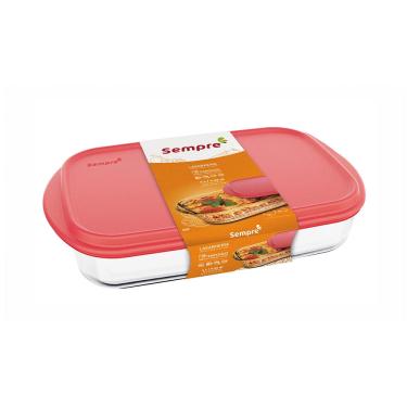 Imagem de Assadeira Nadir Sempre em Vidro com Tampa 4l