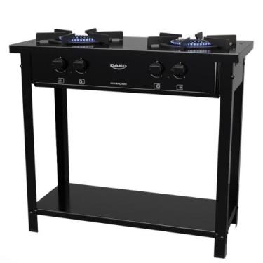 Imagem de Fogao Industrial 2 Bocas Dako Tripla Chama com Manual Limpa Fácil e Gr