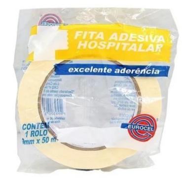 Imagem de Fita Adesiva Crepe Hospitalar 16mm X 50m - Eurocel