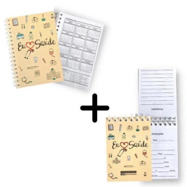 Imagem de Kit Bloquinho de Anotacoes + Agenda Personalizada Enfermagem Eu Amo Sa