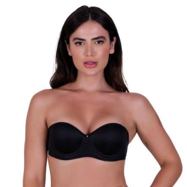 Imagem de Sutiã com Bojo sem Alça Removível Madonna - NAKA MODAS, M, Preto