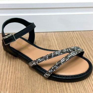 Imagem de Sandália infantil menina Rasteira Molekinha Infantil Casual Básica Str