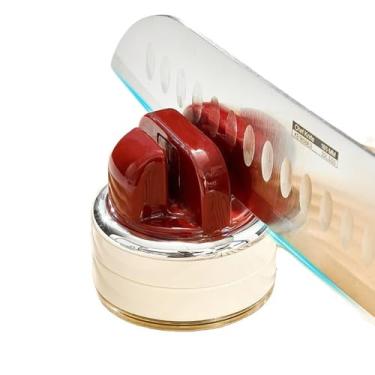 Imagem de Pacote com 2 apontadores de ferramentas de jardim, afiador de lâmina multiferramentas para podadores, tesouras e ferramentas de jardim, pedra de amolar compacta e portátil para manutenção de