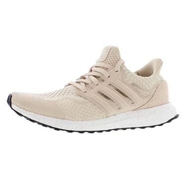 Imagem de adidas Tênis de corrida feminino Ultraboost 5.0 Alphaskin, Halo Ivory/Halo Ivory/Creme Branco-Bege, 41