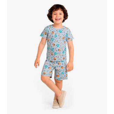 Imagem de Pijama Infantil Menino Estampado Select Verde, 6, Verde