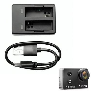 Imagem de Carregador Duplo Original para Baterias de Câmera SJCam SJ7 Star