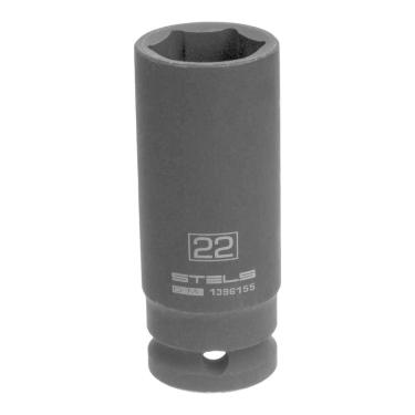 Imagem de Soquete Impacto 1/2`` 22mm Crmo Longo Hexagonal 1pc Stels
