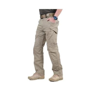 Imagem de Calças Cargo Táticas Masculinas Em Algodão Stretch Para Trabalho Milit