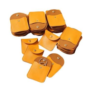 Imagem de Sacos De Embalagem De Joias Em Couro PU 50pcs Sacos De Presente Para C