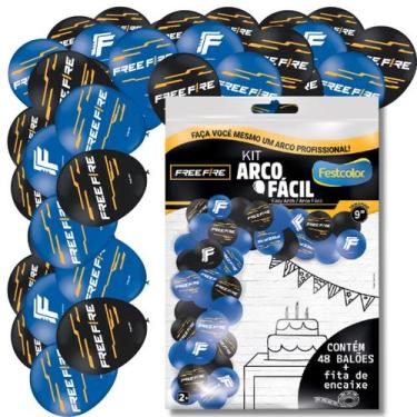 Imagem de Kit Arco Fácil com Bexiga Decorativa Temática para Comemorações Free F