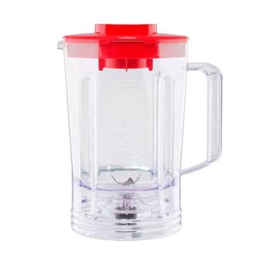 Imagem de Copo Transparente Liquidificador Arno Power Max 1000/700 Tampa Vermelha