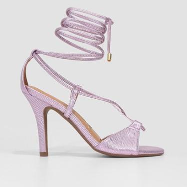 Imagem de Sandália Vizzano Amarração Salto Alto Feminina-Feminino