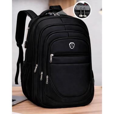 Imagem de Mochila Escolar Grande Executiva Espaço Para Notebook Anti Furto Trava Com Senha-Unissex