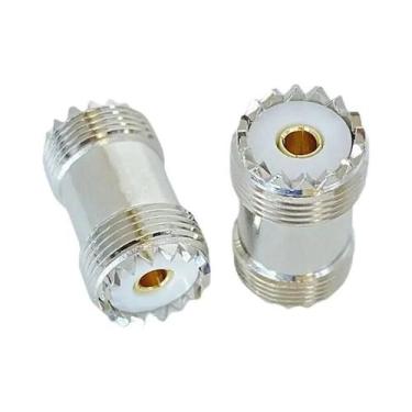 Imagem de Adaptador Coaxial RF De Ângulo Reto UHF Macho Para UHF Fêmea 3 Vias PL