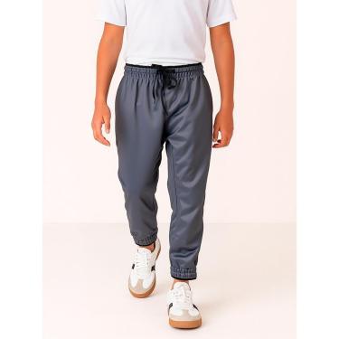 Imagem de Calça Jogger Infantil Helanca Flanelada Bolso Traseiro-Masculino