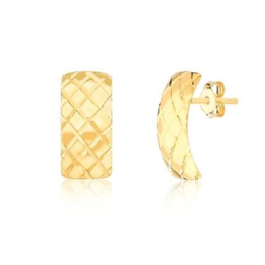 Imagem de Brinco Ouro Diamantado Ouro 18k - Sofistgold