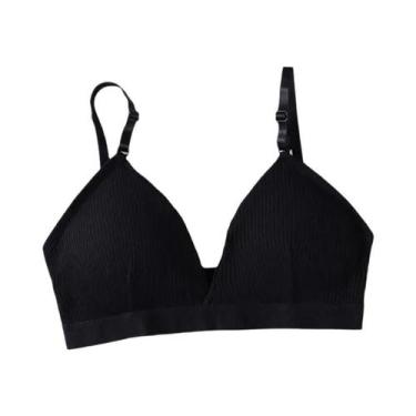 Imagem de Sutiã Esportivo Feminino Elástico Sem Mangas Com Alça Ajustável, Top C