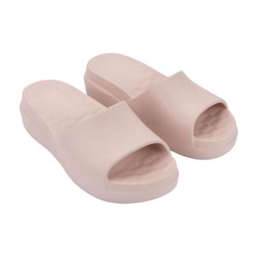 Imagem de Chinelo Slide Plataforma Flow Feminino Zaxy Nude Claro 37