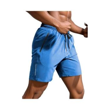 Imagem de Shorts Esportivos Masculinos De Secagem Rápida E Respiráveis Com Cordã
