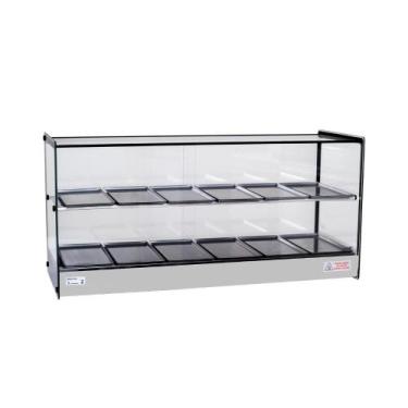 Imagem de Estufa para Salgado Quadrada Dupla 12 Bandejas EVR BC Titã, 220V