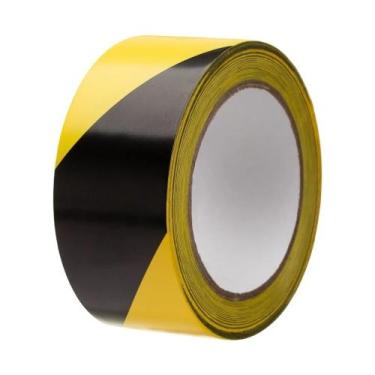Imagem de Fita Demarcação Solo 05cm X 30MT - Furnapack, Amarelo e Preto